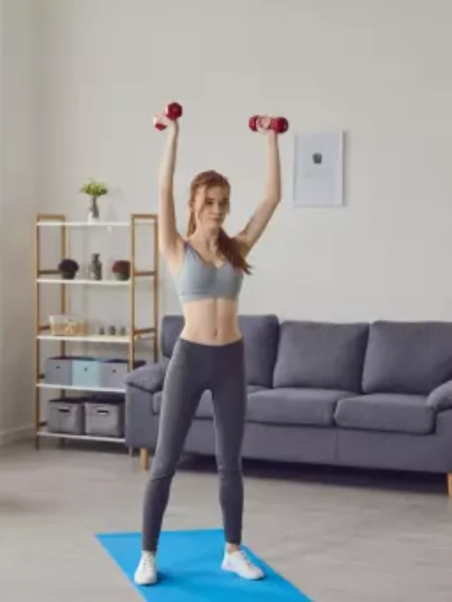 Home workout for woman